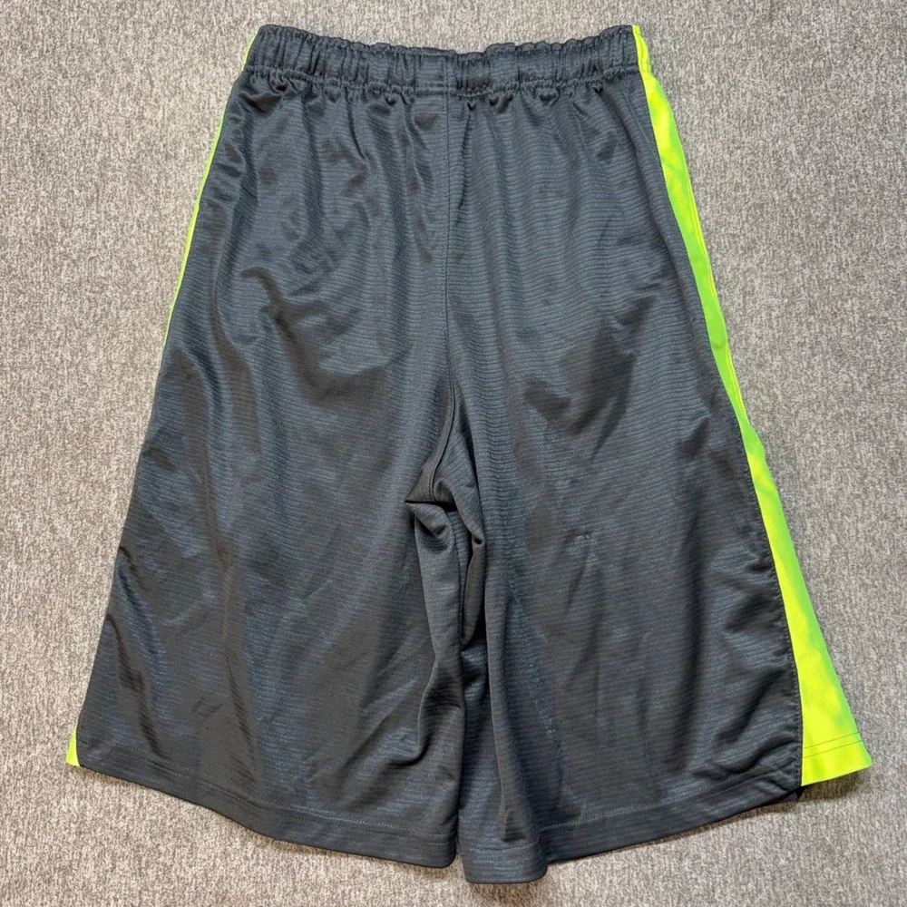 Nike Mens Basketball Shorts XL Grey Neon Lime Green Athletic Gym Activewear